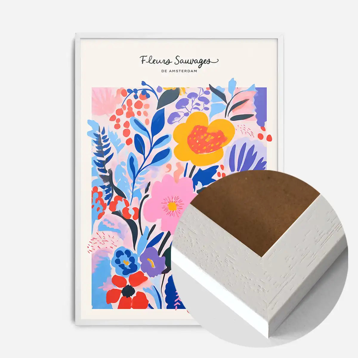 Wild Flowers of Amsterdam Abstract Painting Print