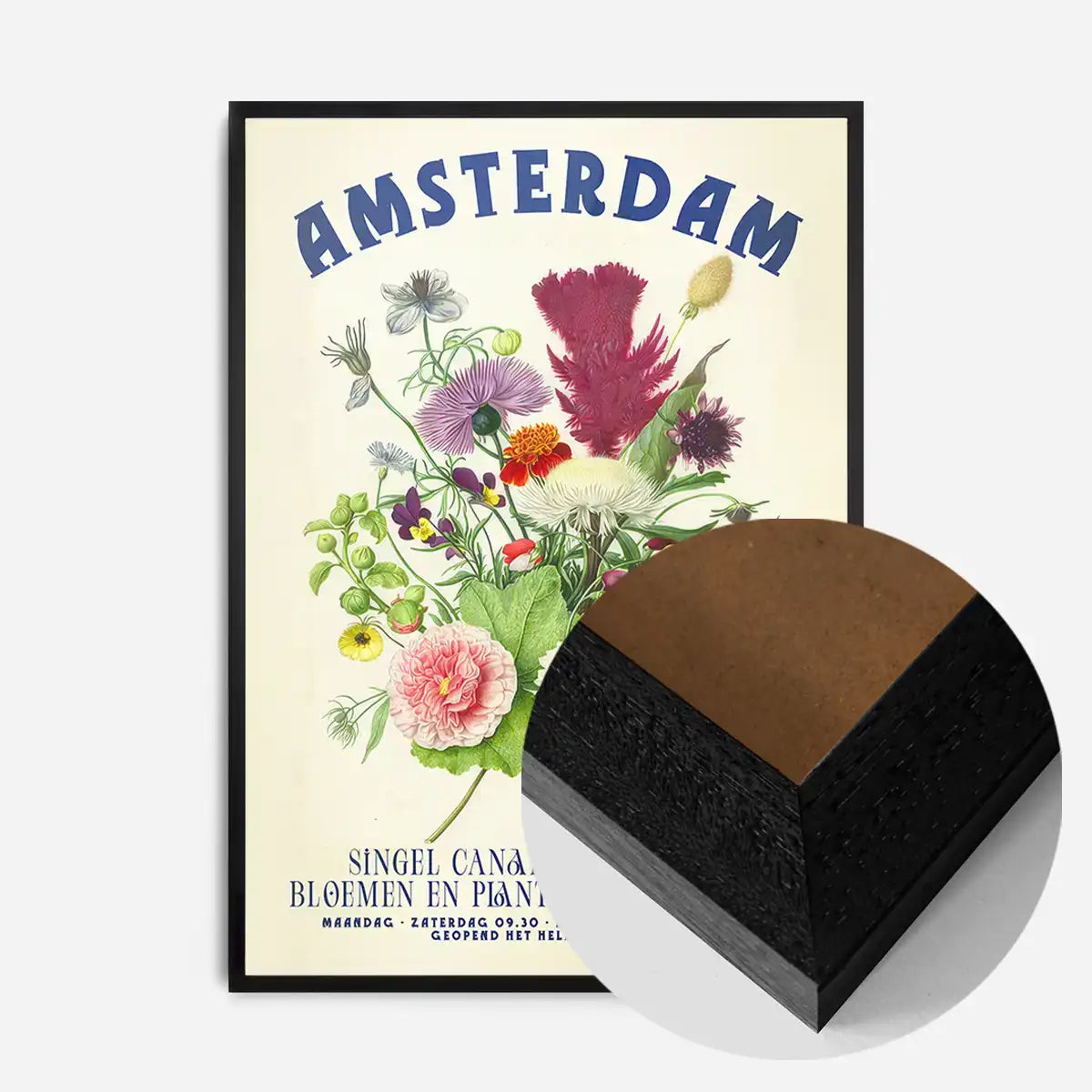 Amsterdam Vintage Bouquet Floral Poster Print