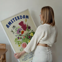 Amsterdam Vintage Bouquet Floral Poster Print