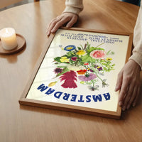 Amsterdam Vintage Bouquet Floral Poster Print