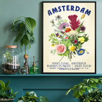 Amsterdam Vintage Bouquet Floral Poster Print
