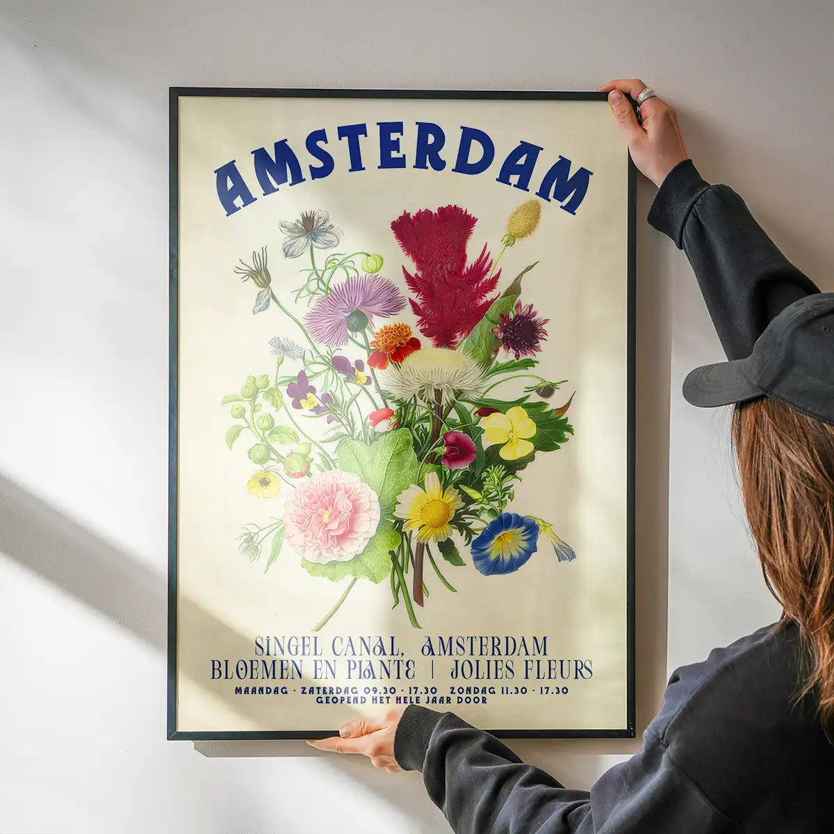 Amsterdam Vintage Bouquet Floral Poster Print