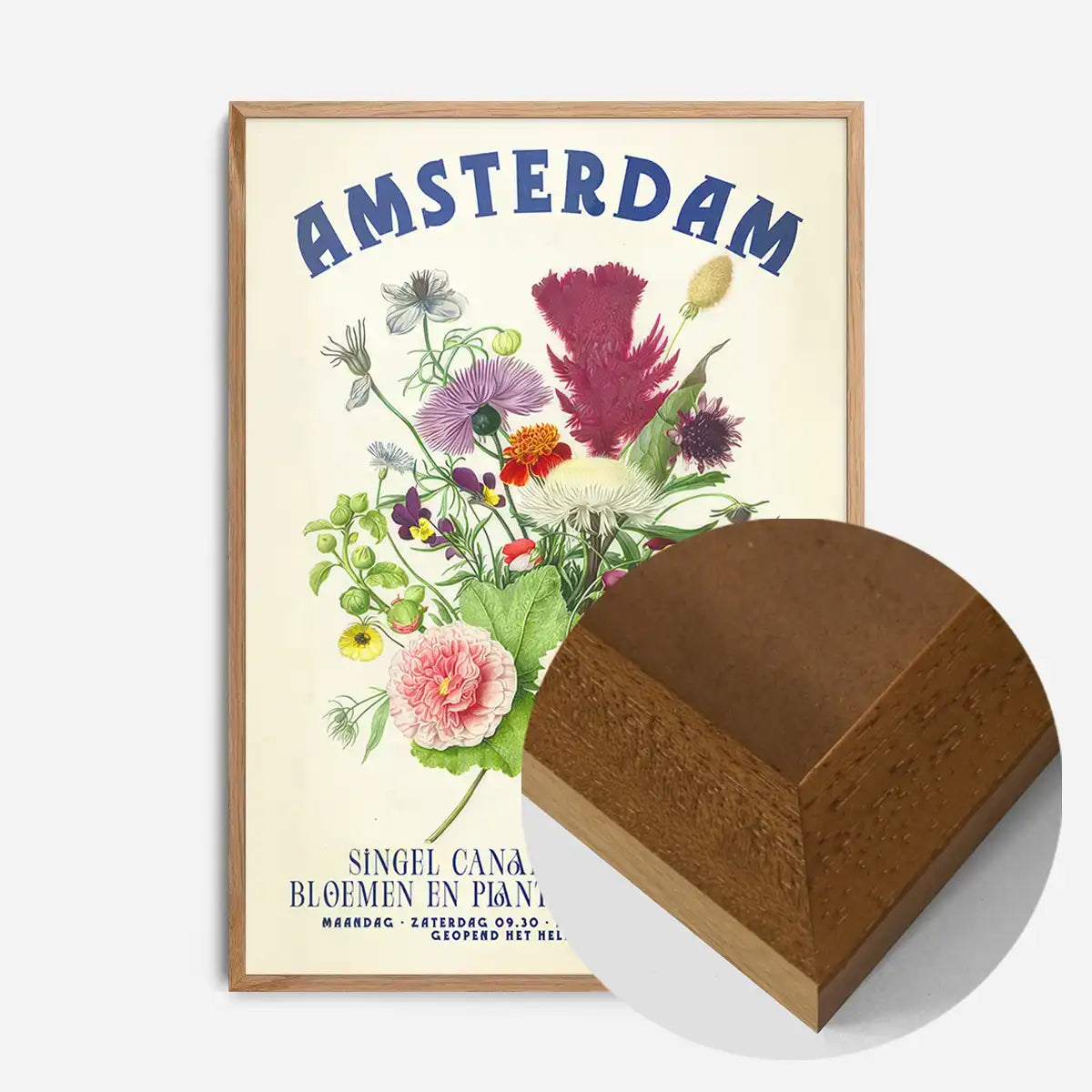 Amsterdam Vintage Bouquet Floral Poster Print