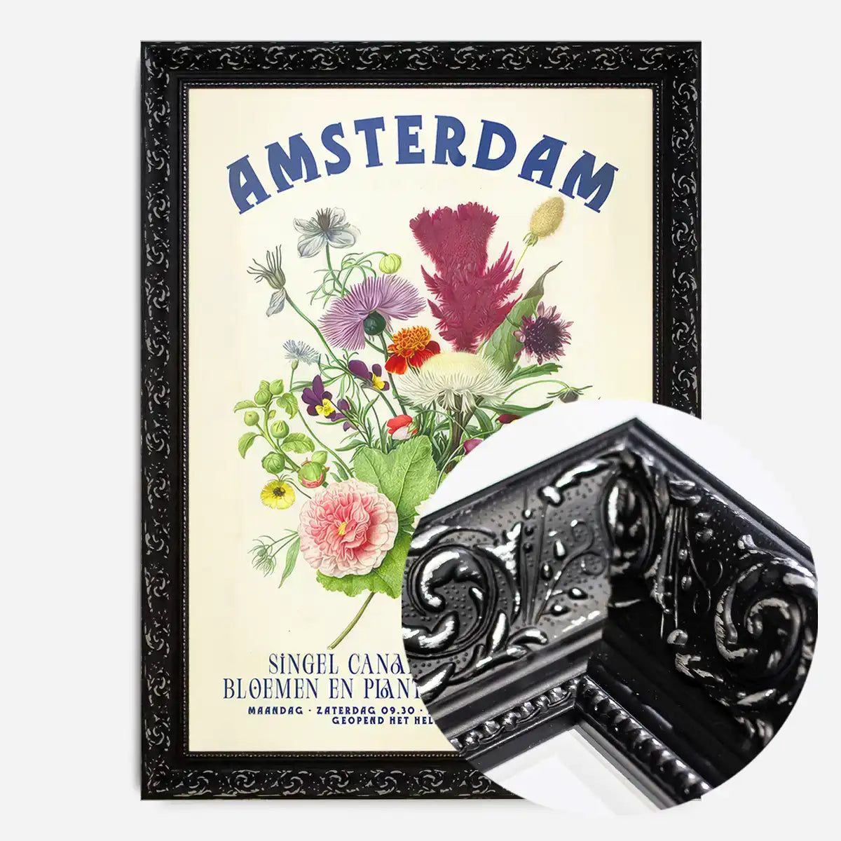 Amsterdam Vintage Bouquet Floral Poster Print