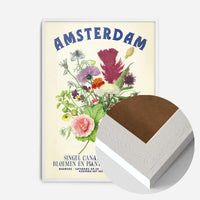 Amsterdam Vintage Bouquet Floral Poster Print