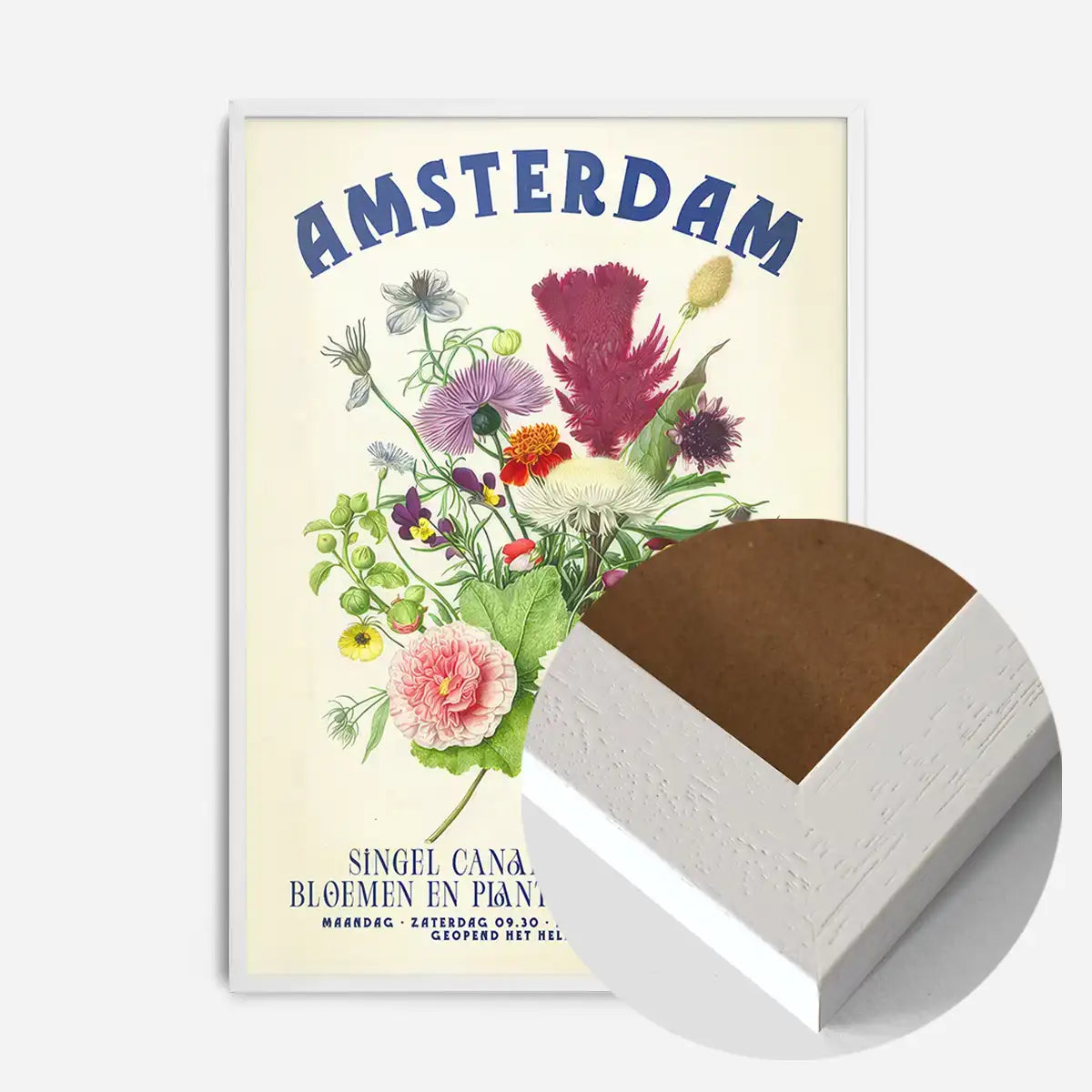 Amsterdam Vintage Bouquet Floral Poster Print