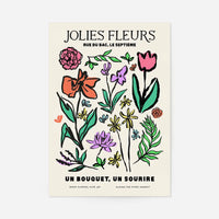 Beautiful Flowers Ink Drawing 1 Print