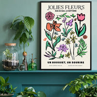 Beautiful Flowers Ink Drawing 1 Print