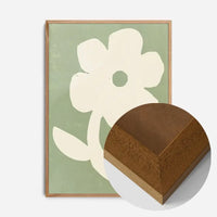 Simple Flower Green Paint Print