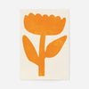 Simple Flower Orange Paint Print