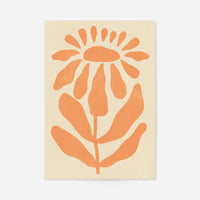 Simple Daisy Shape Flower Print
