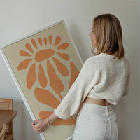 Simple Daisy Shape Flower Print
