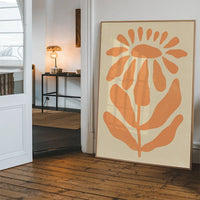 Simple Daisy Shape Flower Print