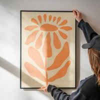Simple Daisy Shape Flower Print
