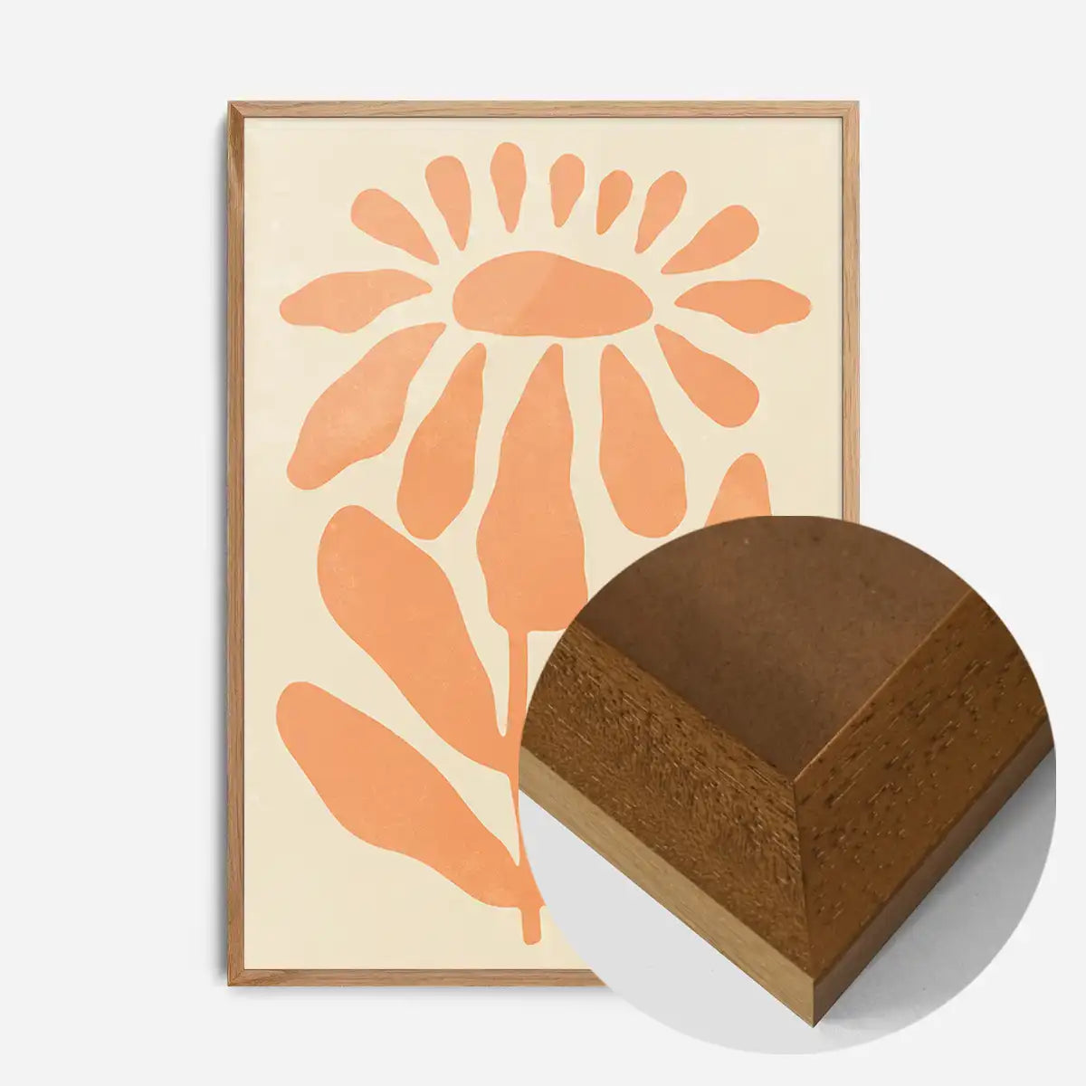 Simple Daisy Shape Flower Print