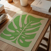 Simple Green Leaf Paint Print