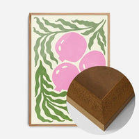 Leaves and Berries Simple Paint Print