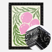 Leaves and Berries Simple Paint Print