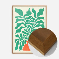 Simple Vase and Leaves Paint Print