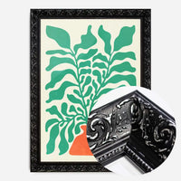 Simple Vase and Leaves Paint Print