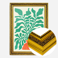 Simple Vase and Leaves Paint Print