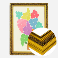 Simple Vase and Multicoloured Flowers Paint Print
