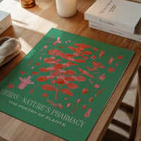 Poetry of Plants Pink & Green Botanical Print