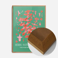 Poetry of Plants Pink & Green Botanical Print