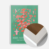 Poetry of Plants Pink & Green Botanical Print