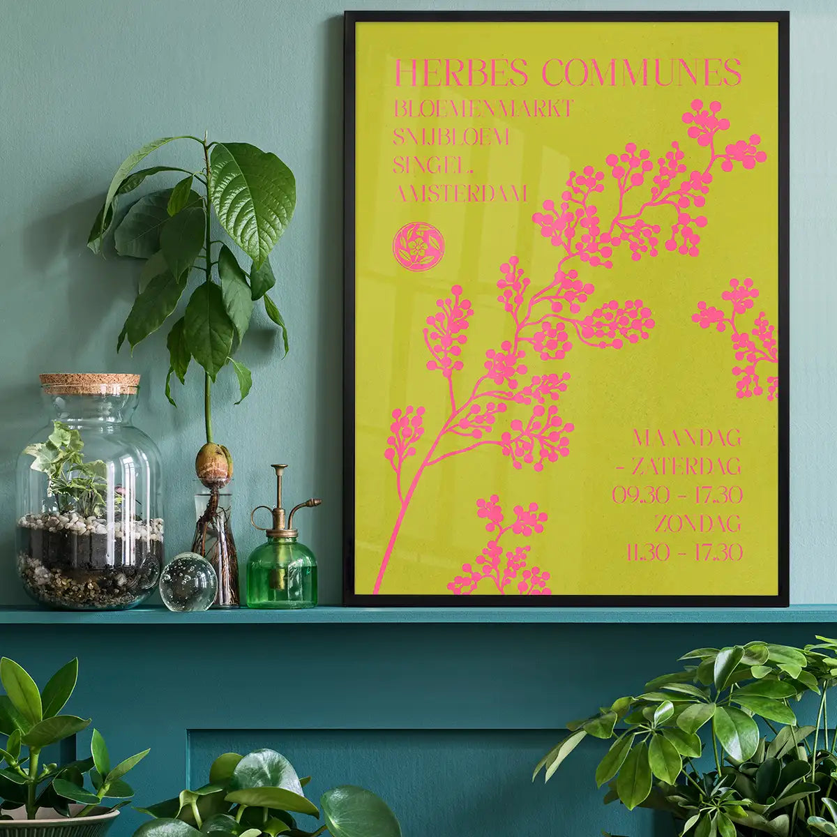 Common Herbs Amsterdam Market Poster Print