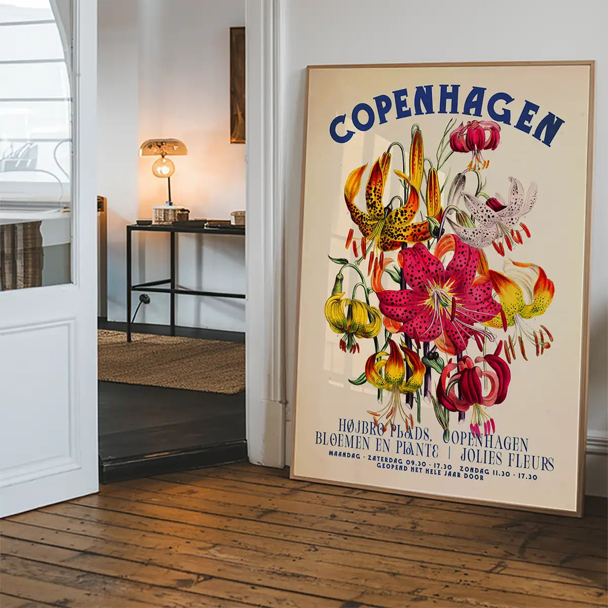 Copenhagen Vintage Bouquet Floral Poster Print