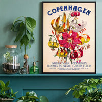 Copenhagen Vintage Bouquet Floral Poster Print