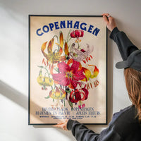 Copenhagen Vintage Bouquet Floral Poster Print