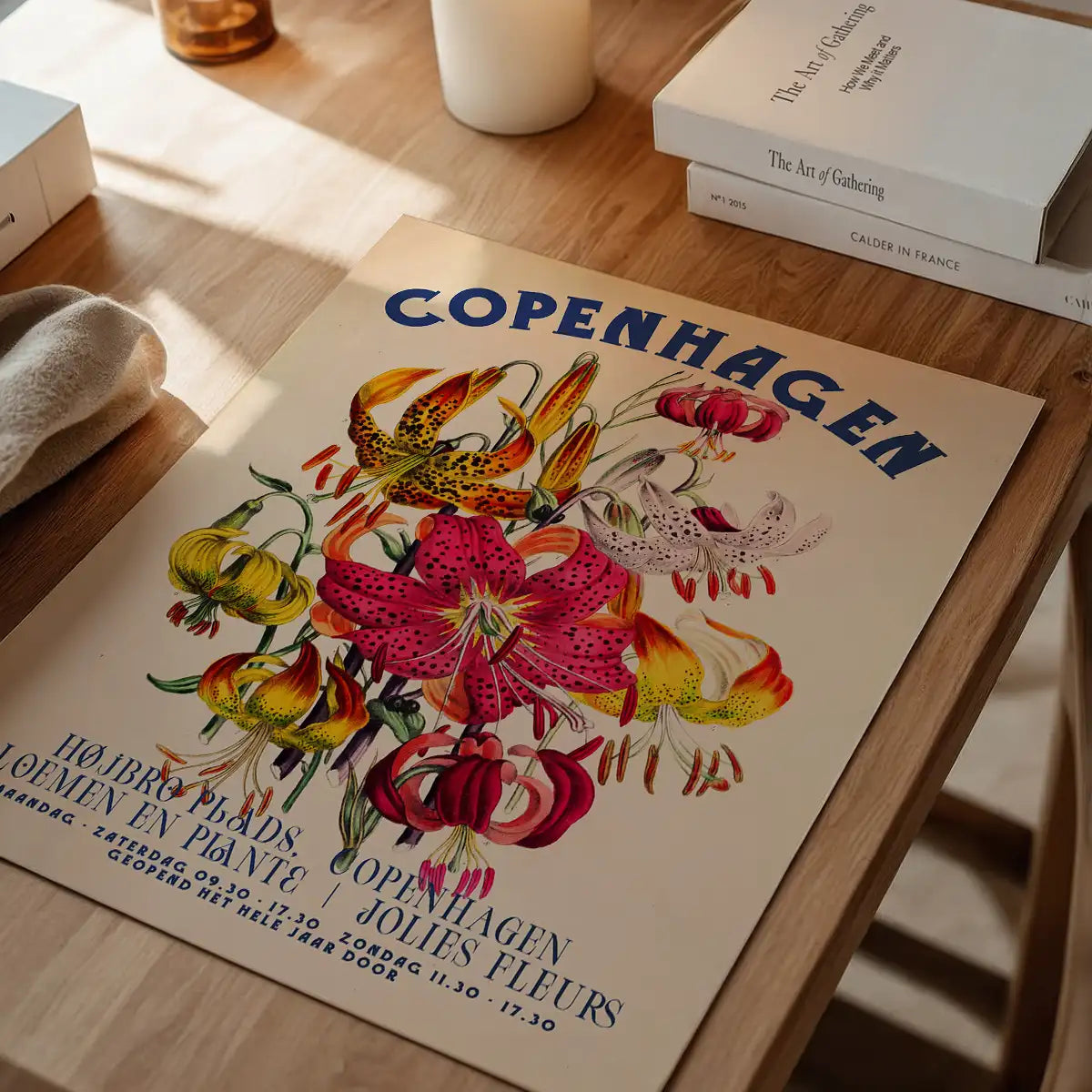 Copenhagen Vintage Bouquet Floral Poster Print