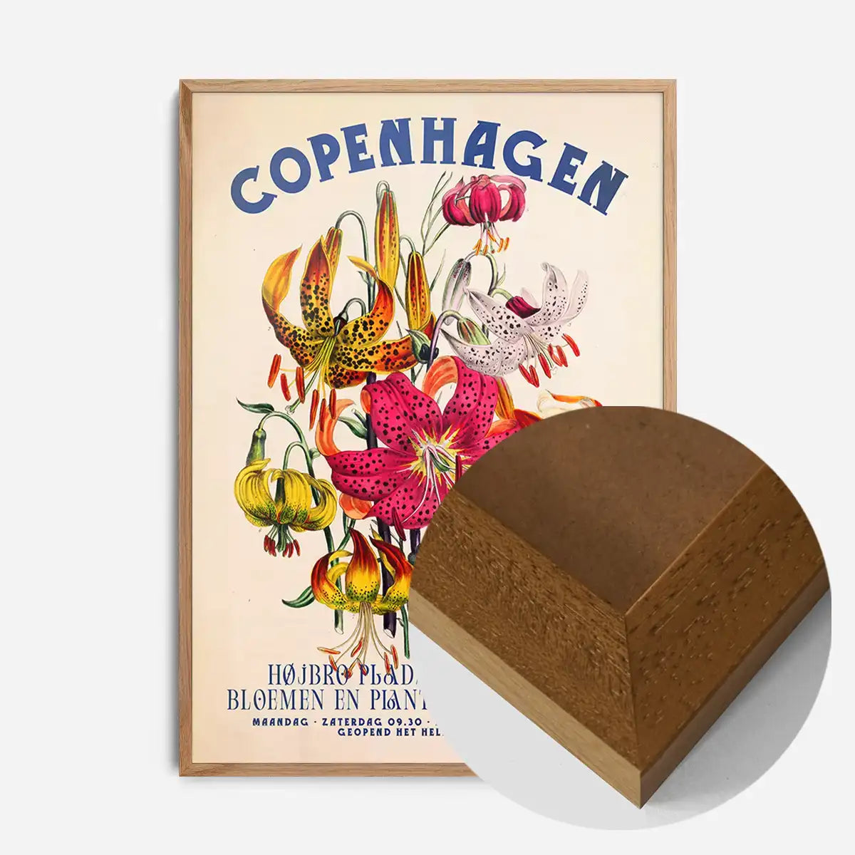 Copenhagen Vintage Bouquet Floral Poster Print