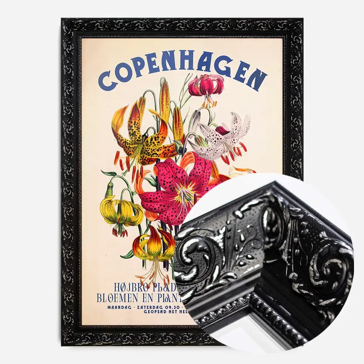 Copenhagen Vintage Bouquet Floral Poster Print