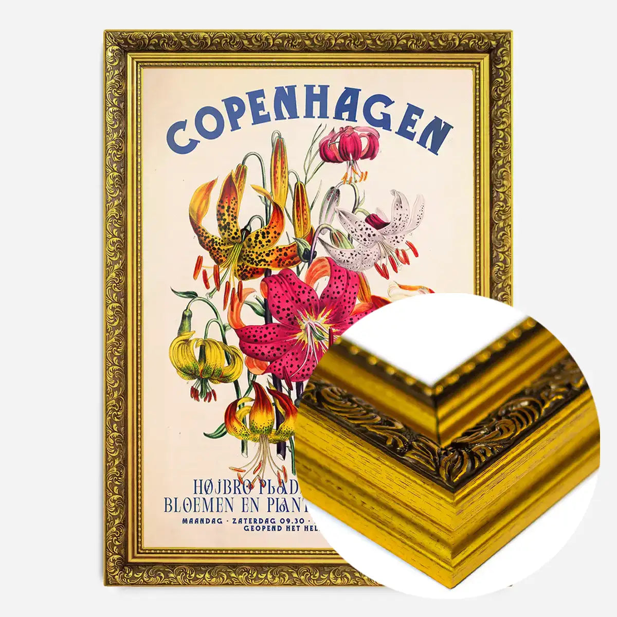 Copenhagen Vintage Bouquet Floral Poster Print