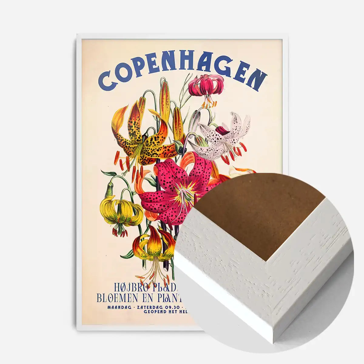 Copenhagen Vintage Bouquet Floral Poster Print