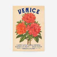 Venice Vintage Bouquet Floral Poster Print