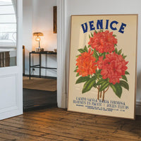 Venice Vintage Bouquet Floral Poster Print