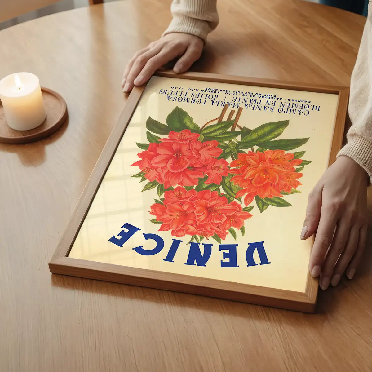 Venice Vintage Bouquet Floral Poster Print