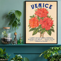 Venice Vintage Bouquet Floral Poster Print