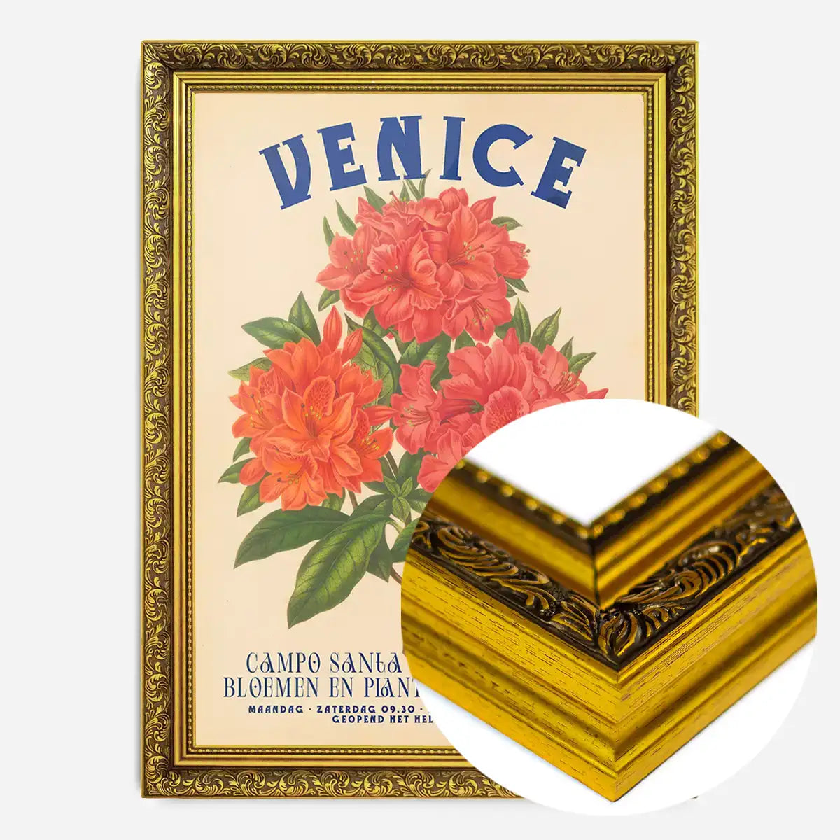 Venice Vintage Bouquet Floral Poster Print