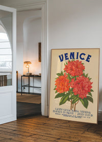 Venice Vintage Bouquet Floral Poster Print
