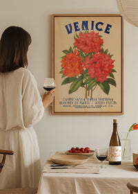 Venice Vintage Bouquet Floral Poster Print