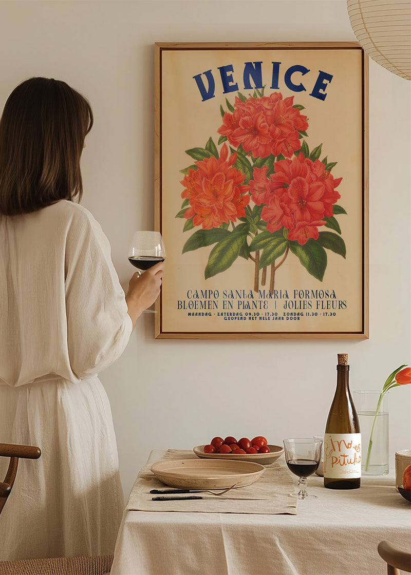 Venice Vintage Bouquet Floral Poster Print