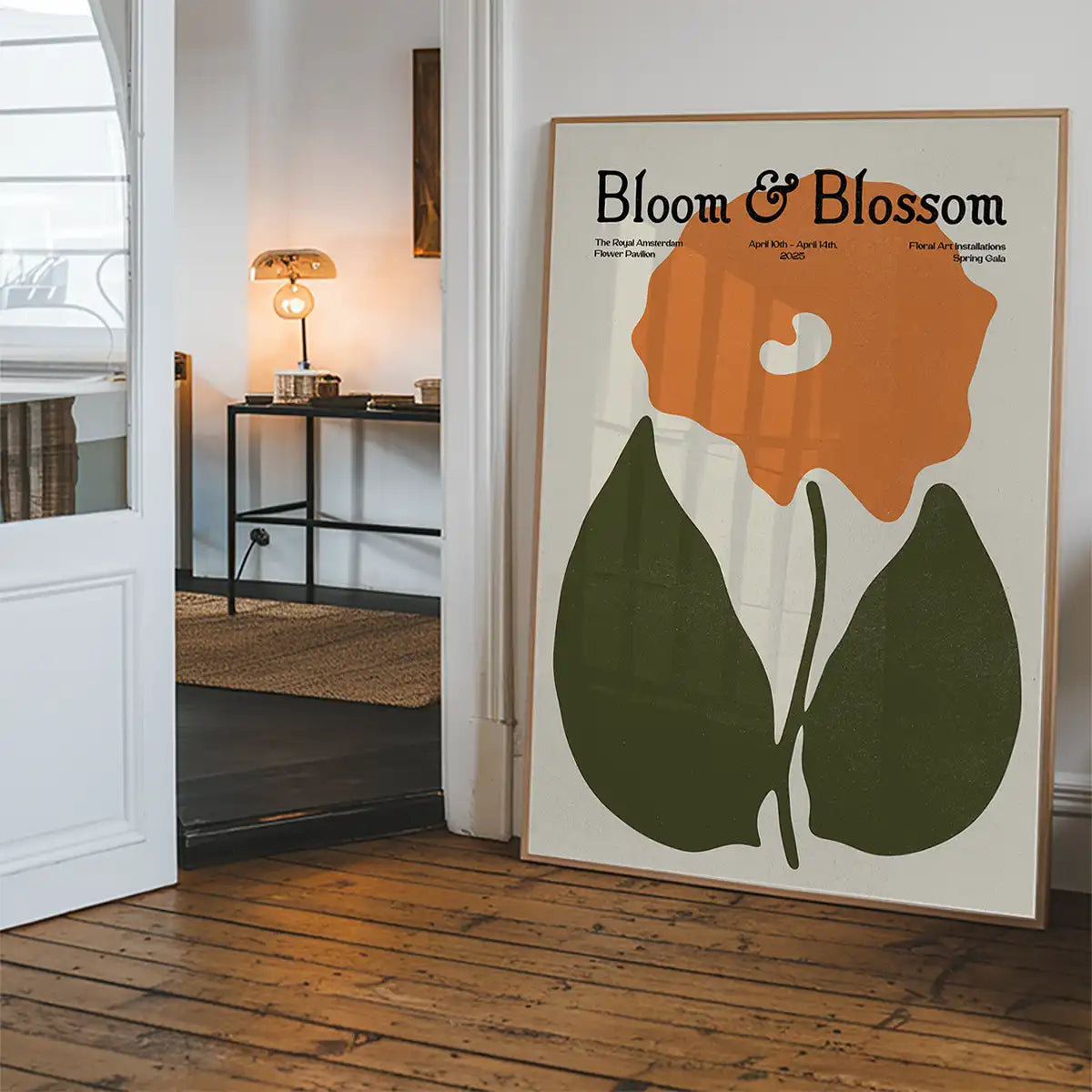 Bloom & Blossom Orange Flower Poster