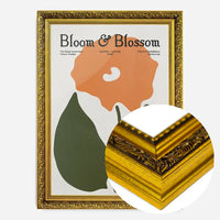 Bloom & Blossom Orange Flower Poster