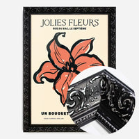 Beautiful Flowers Orange Flower Drawing Print