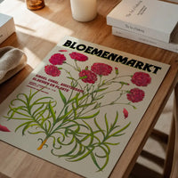 Amsterdam Bloemenmarkt Flower Market Pink Flowers Print